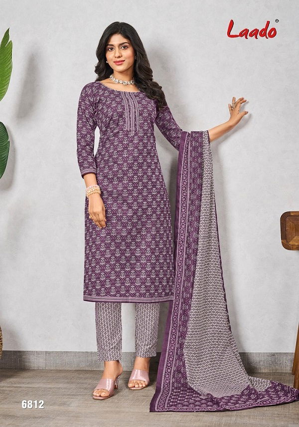 Laado Vol 68 Cotton Printed Dress Material Catalog
